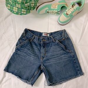Levi’s Raw Hem Denim Shorts